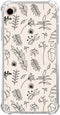 Boho Minimalist Plant and Flower Case Compatible with iPhone XR, Aesthetic Botanical Leaf Case for iPhone XR for Teens Men and Women, Cool TPU Bum...