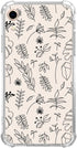 Boho Minimalist Plant and Flower Case Compatible with iPhone XR, Aesthetic Botanical Leaf Case for iPhone XR for Teens Men and Women, Cool TPU Bum...