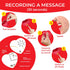 EZSound Voice Recorder for Stuffed Animal | 2 Pack - 30 sec Voice Box for Stuffed Animal | Recording Safe Recordable Heart Button | Sound Module I...