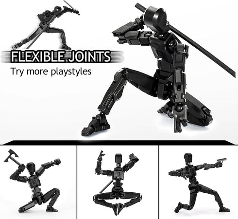 ?Assembled? T13 Action Figure, Samurai Style Titan 13 Action Figure Set with Bracket and 6 Weapons Dummy 13 Action Figure Nova 13 Lucky Multi-Join...
