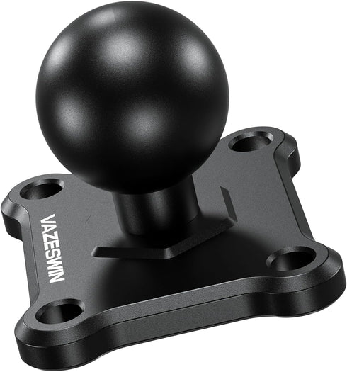 1" Ball Mount with Aluminum Alloy Square Plate, Universal Electronic Device Mounting Base with AMPS Holes for Garmin, Lowrance, Humminbird, for RA...