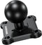 1" Ball Mount with Aluminum Alloy Square Plate, Universal Electronic Device Mounting Base with AMPS Holes for Garmin, Lowrance, Humminbird, for RA...