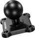1" Ball Mount with Aluminum Alloy Square Plate, Universal Electronic Device Mounting Base with AMPS Holes for Garmin, Lowrance, Humminbird, for RA...