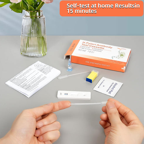 Helicobacter Pylori Test Kits, H. Pylori?h. Pylori Stool (Antibody)10-15 Minutes of Quick Home Testing, The Result is Highly Accurate, Easy to Rea...