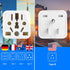 4 Pack UK to US Plug Adapter,Travel Plug Adapter, Type B Universal to American Outlet Plug Adapter,3 Prong to 2 Prong Adapter Australia Europe to ...