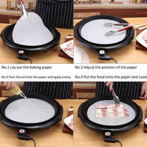 Baking Parchment Circles, Set of 100, 9 Inch Non Stick Round Parchment Paper for Springform Cake Tin, Toaster Oven, Microwave and so on...