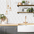 Livebor Peel and Stick Backsplash Wallpaper Kitchen Wallpaper 11.8inch x 196.8inch Tile Peel and Stick for Kitchen Countertop Tile Contact Paper K...