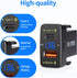 Car Charger Dual 18W USB PD+QC3.0 Fast Charge for Toyota, Type C USB Car Power Socket with LED Voltmeter Display, Compatible with 12/24V Cars(1.6 ...