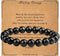 8mm Natural Black Obsidian Stretch Bracelet,Adjustable Hand Chain for Anxiety Relief,Birthday Christmas Gift for Mum Dad Hunsband...