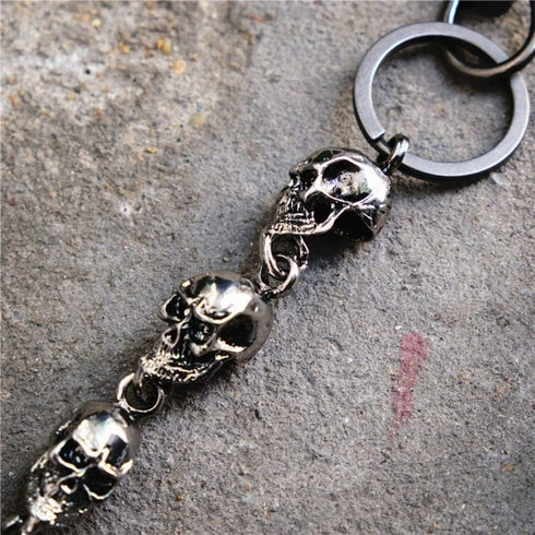 Andy's Orchids Wallet Chain, Punk Skull Jeans Decor Pants Chain Secure Travel Wallet Heavy Duty Link Coil Leash Jewelry...