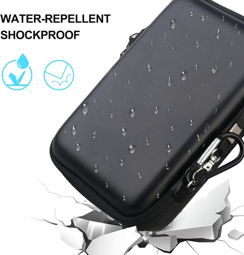 Lacdo Hard Drive Carrying Case for LaCie Rugged Mini/Rugged Thunderbolt USB 3.0 2.0 USB-C External Hard Drive Portable HDD 1TB 2TB 4TB 5TB EVA Sho...