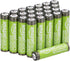 Amazon Basics 24-Pack Rechargeable AAA NiMH High-Capacity Batteries, 850 mAh, Recharge up to 500x Times, Pre-Charged...