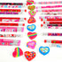 YVAINE 48 Pieces Valentine Pencils for Kids,Valentine's Day Pencils Assortment with Eraser 24 Wooden Pencils 24 Valentines Heart Eraser for Home S...