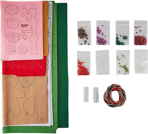 Bucilla Felt Applique Wreath Kit, 15-Inch Round, 86264 Cookies & Candy...