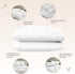 100% Organic Cotton Pillow Cases Queen Size Set of 2-100% Cotton Pillowcases GOTS Certified 300 Thread Count - Naturally Cooling Comfortable Breat...