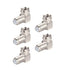 BINGFU F Type Male to Female Right Angle RG6 Coaxial Cable Connector Adapter (5-Pack) for Television TV Antenna CATV Digital Vedio Audio Coax Exte...