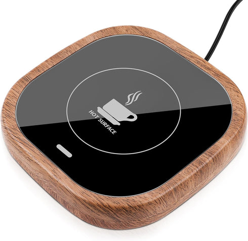 Coffee Mug Warmer, Candle Warmer, Coffee Warmer for Desk Auto Shut Off, Mug Warmer for Coffee, Tea, Beverage, Hot Chocolate, Milk,Wood Grain...