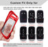 QBUC for RAM Key Fob Cover with Keychain Clip Soft TPU Key Case Compatible with 2019 2020 2021 2022 Dodge Ram 1500 2500 3500 4500 5500 Smart Remot...