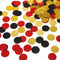 Glitter Confetti Circles Table Decoration and Wedding Party Decoration, 1.2’’ in Diameter (gold glitter, black, red,300pc)...