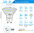 GU10 LED Light Bulb, 50 Watt Halogen Equivalent, Soft White 3000K 450LM Non-Dimmable 4W LED Replacement Recessed Track Lighting, 5-Pack...