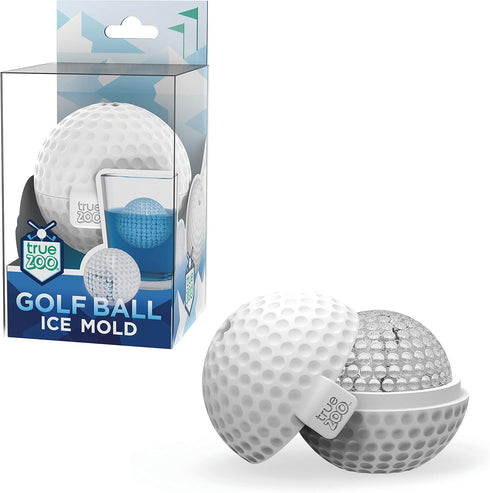 Golf Ball Ice Mold Dishwasher Safe Novelty Silicone 2 Inch Ice Sphere Maker for Sports Fans, Set of 1...