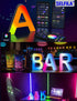 Cute Nightstand Desk Letter Lamps - Alphabet character LED Letter Lights Smart APP with Music Sync Beside Table Lamp for Bedroom Nightstand Gift R...