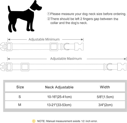 PET ARTIST Leather Dog Collar with Metal Buckle,Heavy Duty Dog Collar Adjustable for Small Medium Large Dogs Cats Pets...