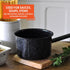 Mirro 1 Quart Enamel Sauce Pan with Speckled Finish...