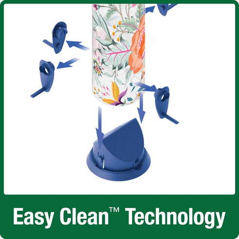 Wild Wings Fantasy Floral Easy Clean Feeder...