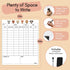 Mewl Baby Daily Log Whiteboard - Reusable Baby Tracker to Log Feeding, Diapers & Sleep - Newborn Baby Journal & Schedule Chart for New Parents, Na...