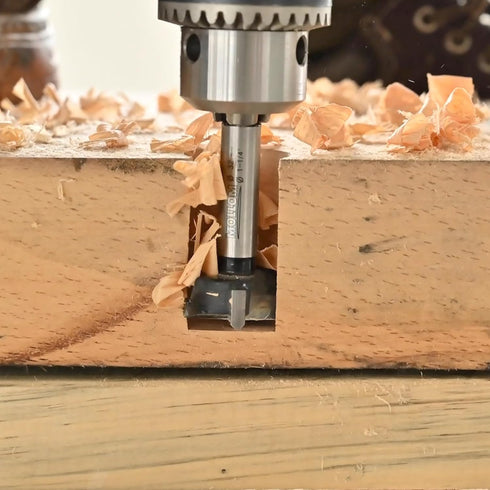 1-7/16" (36.5mm) Forstner Drill Bit for Precise Woodworking with Durable YG8 Carbide Thickness of 2.0mm,This Hinge Cutter Tool is Ideal for Hard W...