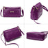 Women Small Handbags Square Leather Crossbody Bags Multi Pocket Shoulder Bag Ladies Elegant Change Purse...