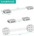 Child Safety Strap Locks (4 Pack) for Fridge, Drawers, Oven, Cabinets, Toilet, Dishwasher, Double Lock Structure, 3M Adhesive No Drilling-SANBRAGE...