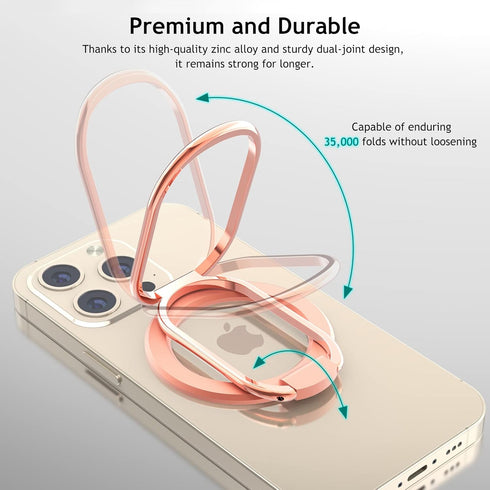 Mag Safe Phone Ring Holder, Compatible with MagSafe Phone Grip, Removable Magnetic Ring Holder Magsafe Accessories Adjustable Finger Phone Ring St...