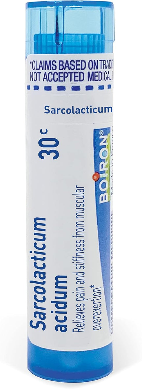 Sarcolacticum Acidum 30c Homeopathic Relief for Pain and Stiffness from Muscular Overexertion - 80 Pellets...
