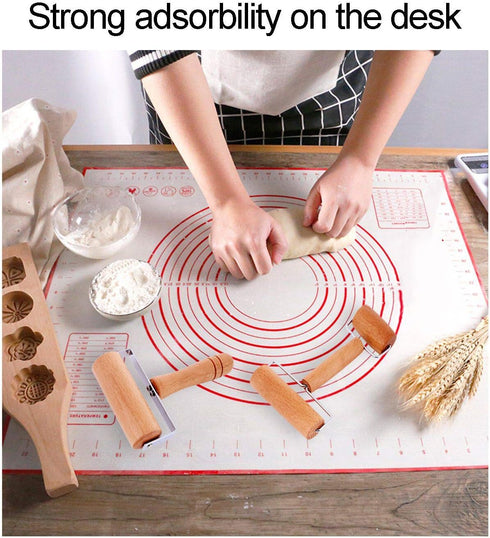 Pastry and Pizza Baking Roller Pin, Non Stick Wood Rolling Pins for Baking(T-Shape)...