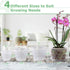 Orchid Pot,3 4 5 6 Inch 8 Pack Orchid Pots with Holes and Saucers,Clear Plastic Flower Plant Pot for Indoor Outdoor Plants,Slotted Orchids Planter...