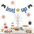 Level Up Banner, Video Game Theme Birthday Party Decoration for Kids Boys Girls, Happy 11th 12th13th 14th 15th 16th Birthday Party Supplies...