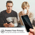 UMTITI Anti-peep Anti-Spy Privacy Magnetic Case for iPhone 13, Full Body with Built-in Screen Protector Magnetic Clear Back Metal Bumper Double-Si...