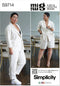 Simplicity Misses' Jacket, Pants and Shorts Sewing Pattern Kit by Mimi G Style, Code S9714, Sizes 18-20-22-24-26, Multicolor...