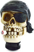 Lunsom Pirate Skull Stick Gear Knob, Stick Shifter Handle One-Eyed Style Transmission Head Shifter Lever Handle Fit Most Automatic Manual Vehicle(...