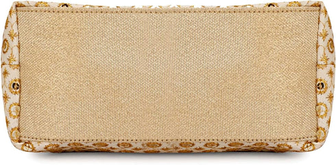 Potli Bags for Women Embroidered Evening Purses with Gold Pearl Handle, Indian Women Potli Bags for Wedding...