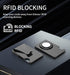 Slim Card Holder Wallet for Men, GPS Carbon Fiber Money Clip Wallet, RFID Blocking Aluminum Slim Cash Credit Card Holder (Not Include GPS Tracker)...