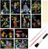 Magic Scratch Art Paper(7.9"x5.5") Rainbow Landscape Engraving Art Mini Scratchboard DIY Pads for Adults and Kids, Crafts Set: 12 Sheets Scratch P...