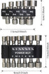 23Pcs Power Nuts Driver Drill Bit Tools Set, 1/4 inch Driver Hex Shank Metric& SAE Socket Wrench Screw Impact Driver Bit Set for Power Tools...