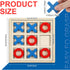 Jumbo Wooden Tic Tac Toe Game Dementia Activities for Alzheimers Seniors with Matching and Puzzle Templates XO Chess Board Game for Elderly Engagi...