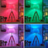 RGB Color Changing Light Bulb with Remote Control, 15W LED Light Bulb E27/E26 6500K White A21 600LM 16 Color Choices Multicolor Dimmable Flood Lig...