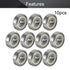 Othmro Deep-Groove Ball Bearings,10Pcs 629ZZ Deep Groove Bearings 9x26x8mm Ball Bearing Double Plastic Sealed Carbon Steel Deep Groove Bearing for...