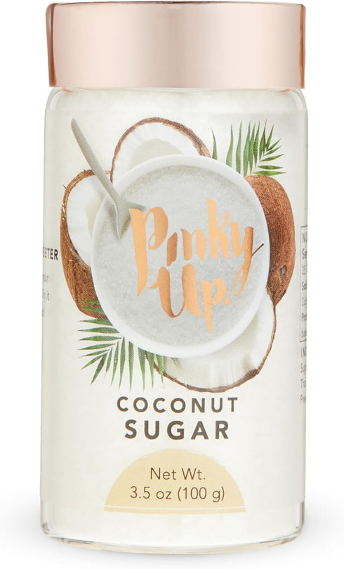 Pinky Up Coconut Sugar, 3.5oz Flavored Sugar, Sugar Rimmer for Cocktails, Sanding Sugar, Cocktail Rimmer, Home Bar Accessories, Margarita Party...