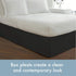 TODAY'S HOME Classic Tailored Bed Skirt Dust Ruffle, Microfiber, 14" Drop Length, King, Black...